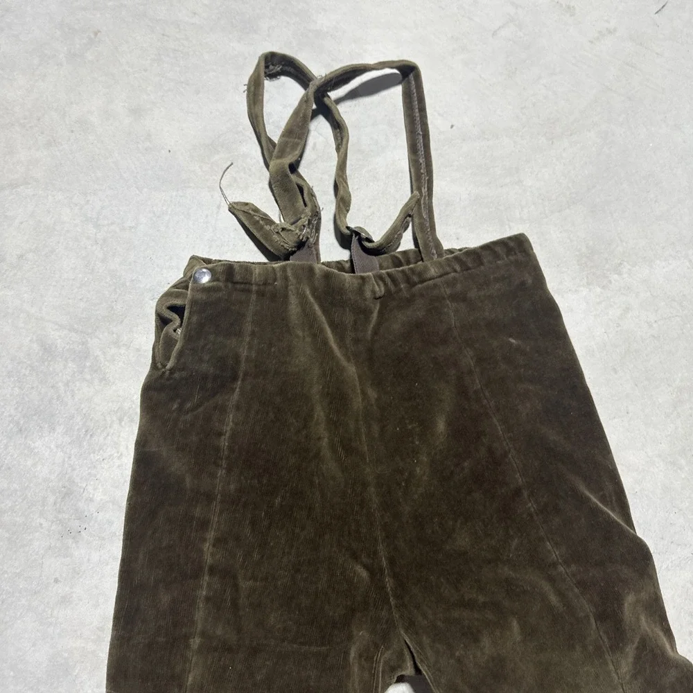 Kids Youth Soft Corduroy Riding Pants 1920s-30s French Workwear Work Wear Pants